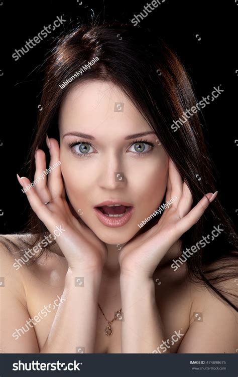 Beautiful Sexy Brunette Girl Posing On Stock Photo 474898675 Shutterstock