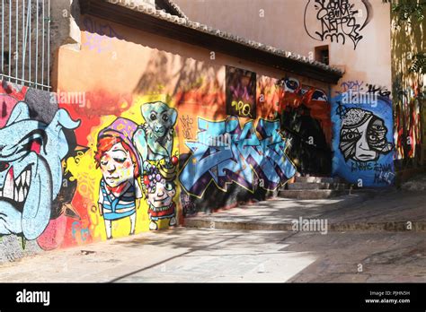 Plaka Athens Greece Street Scene Graffiti Street Art Stock Photo - Alamy