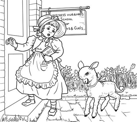 With the beautiful world of each and every printable for piece of art over a discount, you can start to help make your very own design and styles! Mary Had a Little Lamb Nursery Rhyme coloring page | Free ...