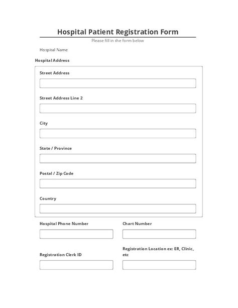 Automate Hospital Patient Registration Form Airslate