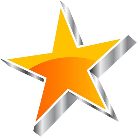 Download Transparent Star Png Image - 3d Star Vector Png Clipart ...