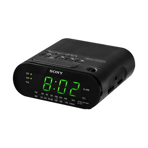 Sony Icf C218black Dream Machine Clock Radio Fmam Black 1 Radio