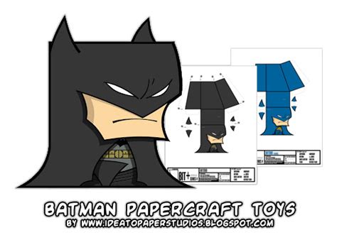 Ninjatoes Papercraft Weblog Batman Papercraft Toy In Classic Or