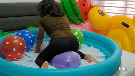 Julie Mouth Blow Pool Balloons And Turtle Julielooner This Is A Old Video Of Me Blowing Up By