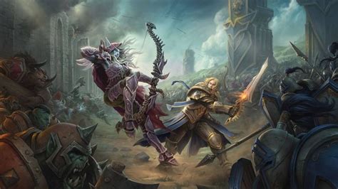 Sylvanas Vs Anduin Horde Vs Alliance World Of Warcraft Wallpaper
