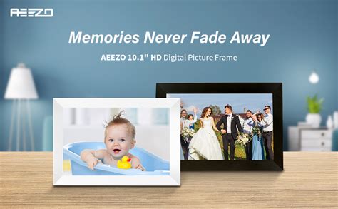Aeezo 101 Inch Wifi Digital Picture Frame Ips Touch Screen Smart