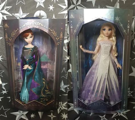 Disney Store Elsa The Snow Queen Queen Anna Doll Frozen 2 Limited