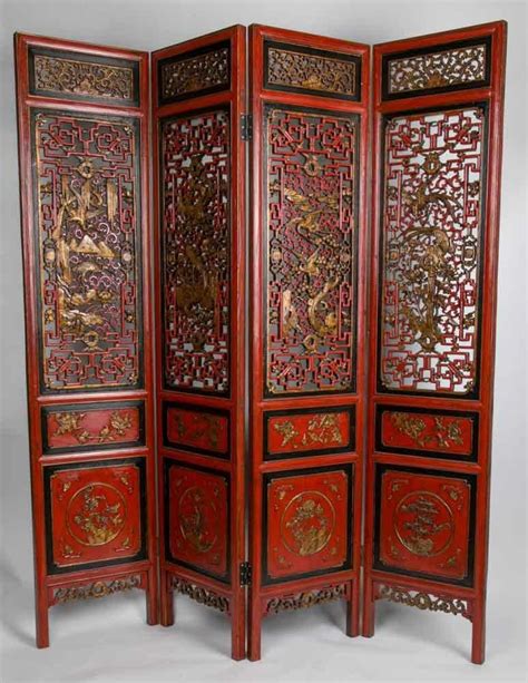Fine Asianliving Antique Chinese Room Divider 20th Century Hand Carved