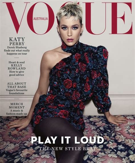 Katy Perry Vogue Australia 2018 Cover Retro Photoshoot Fashion