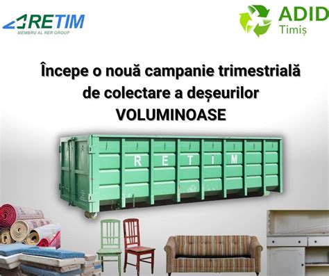 Retim I Adid Timi Organizeaz O Nou Campanie De Colectare Gratuit A