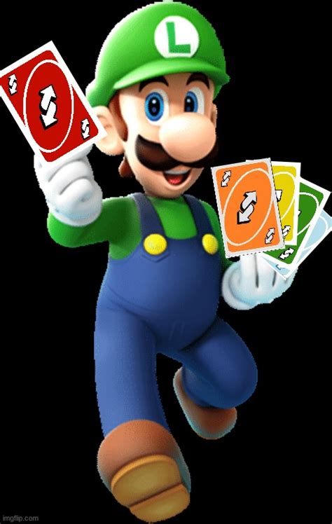 Luigi With Uno Reverse Cards Blank Template Imgflip