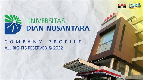 Company Profile Universitas Dian Nusantara Youtube