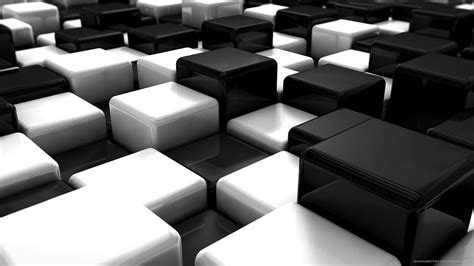 Black White 3d Wallpaper Wallpaper 3d And Abstracts
