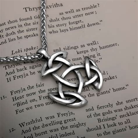 Viking Trinity Knot Stainless Steel Pendant Necklace Etsy