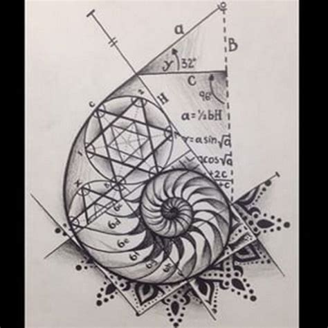 Fibonacci Tattoo Design Ideas 13 Spiral Tattoos Sacred Geometry