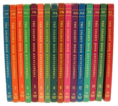 Reference Book Sets Dictionary Encyclopedia Funk Wagnalls Golden Book