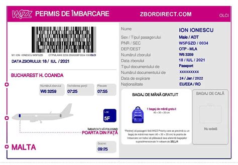 Wizz Air Boarding Pass