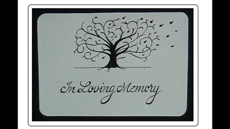 The only way to truly master the art of cursive writing is through regular practice. how to write in cursive - In Loving Memory with tree - YouTube