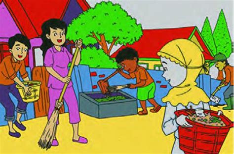 Detail Gambar Kerja Bakti Di Sekolah Kartun Koleksi Nomer 33