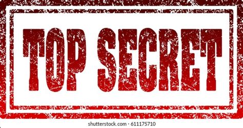 Top Secret Red Rectangular Rubber Stamp Stock Vector Royalty Free