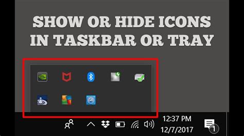 Show Or Hide Icons In Taskbar Or System Tray In Windows 10 Taigame360