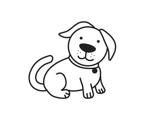 Dog Outline Clip Art