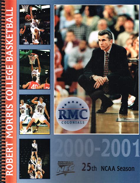 2000 01 Robert Morris College Ncaa Basketball Media Guide Sportsnut5