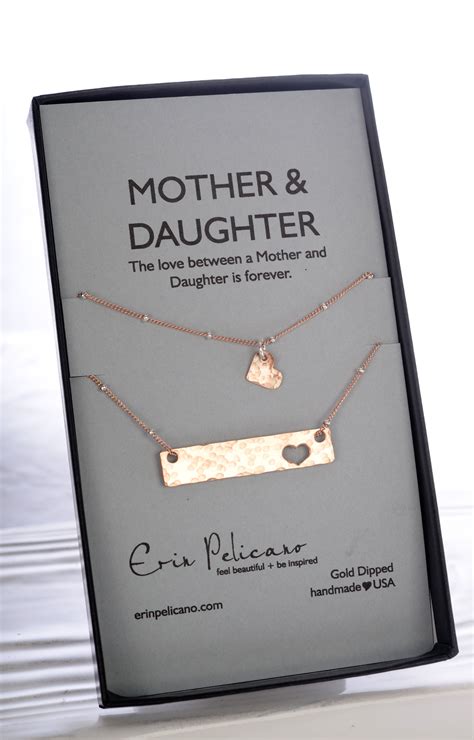 While we can never truly repay the gift of care and unconditional love given to us by mothers, it's always a good idea to remind a mom of how special she is with a small gift. Mother Daughter Bar Necklace Set | Fine Artisan Jewelry by ...