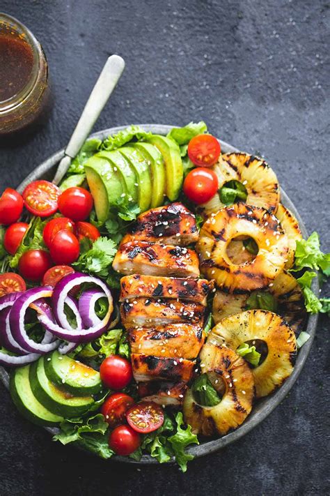 Grilled Teriyaki Chicken Salad Creme De La Crumb