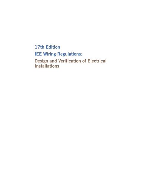 PDF 17th Edition IEE Wiring Regulations Design Calculations DOKUMEN