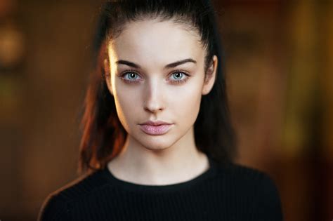 Hintergrundbilder Gesicht Frau Modell Porträt Tiefenschärfe Lange Haare Grüne Augen