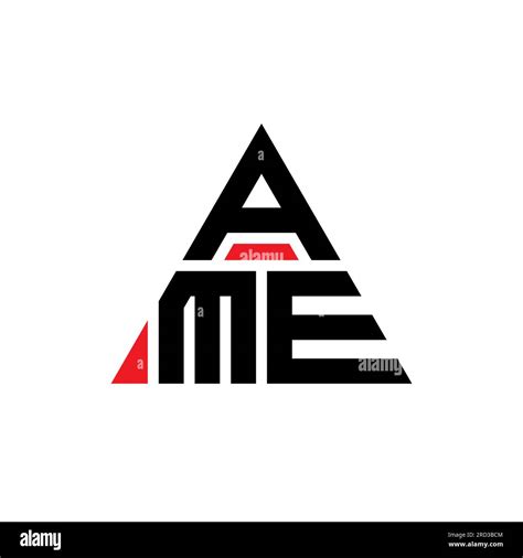 Diseño De Logotipo De Letra De Triángulo Ame Con Forma De Triángulo