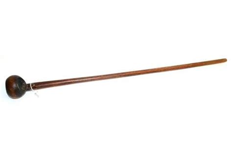 A 19th Century Zulu Knobkerrie Of Rich Chestnut Coloured Wood The