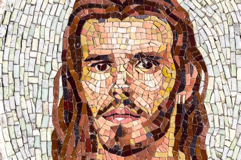 Mosaic Portrait Of Jesus Christ Creative Market