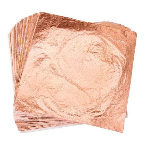 Buy Vgseba Gold Leaf Sheets Real Copper Leaf Sheet Schabin Gold Foil