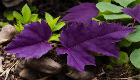 Purple Leaf Plant Identification