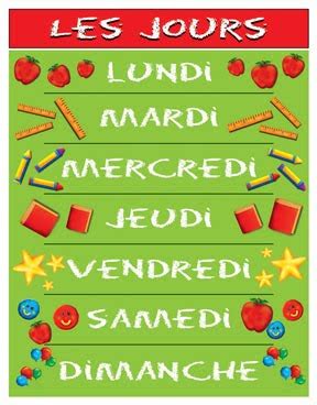 Language for Little Learners: Learning the Days of the week in French!