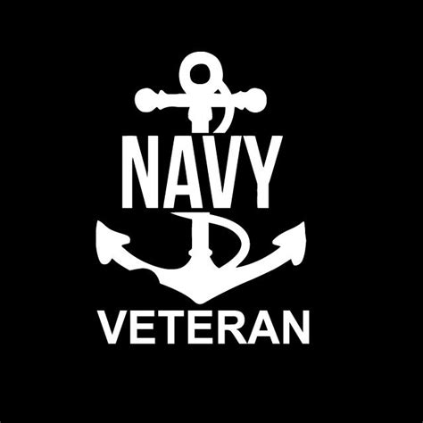 Us Navy Veteran Vinyl Decal Stickers