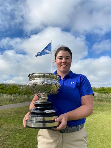 Neilson Stuns With Comeback To Life Scottish Womens Amateur Championship Trophy At Trump