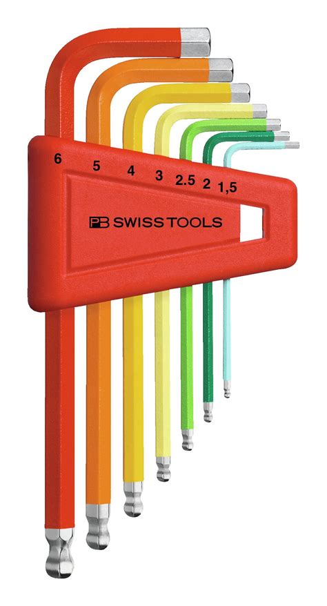 PB Swiss Tools Winkelschraubendreher Satz Im Kunststoffhalter 7 Teilig