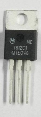 3x Genuine Motorola 7812ct 12v 1a 3 Terminal Voltage Regulator Shipped