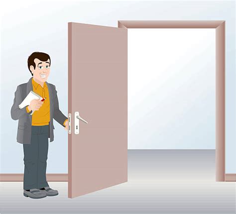 1400 Guy Opening The Door Stock Illustrations Royalty Free Vector Graphics And Clip Art Istock