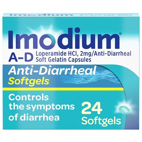 Imodium A D Anti Diarrheal Softgels Walgreens