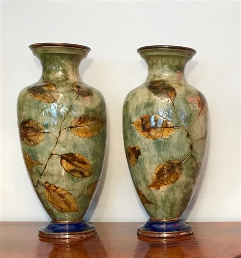 Pair Of Royal Doulton Vases Frank Craig Antiques