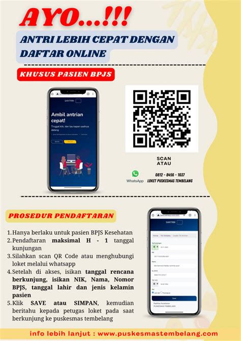 Pendaftaran Online Santrinemasjo Puskesmas Tembelang Kabupaten Jombang