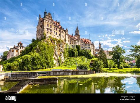Sigmaringen Castle At Danube River Germany This Beautiful Castle Is A