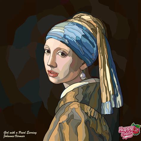 Girl With A Pearl Earring Jpphames Vermeer Number Art Color By Numbers Coloring Apps