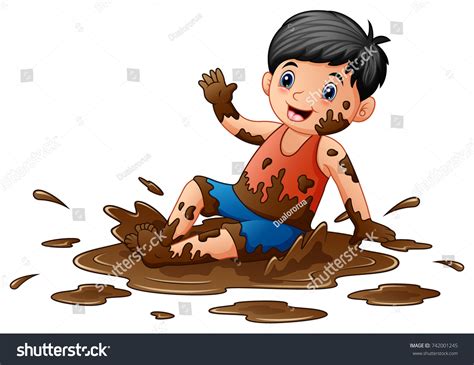 Child Man Playing Dirty Stock Illustrations Images And Vectors