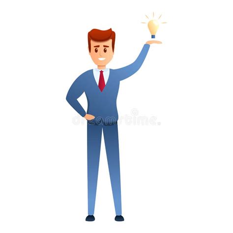 Young Entrepreneur Icon Cartoon Style Stock Vector Illustration Of