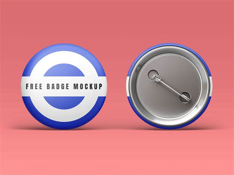 Free Pin Button Badge Mockups Psd Templates Pharmakon Dergi